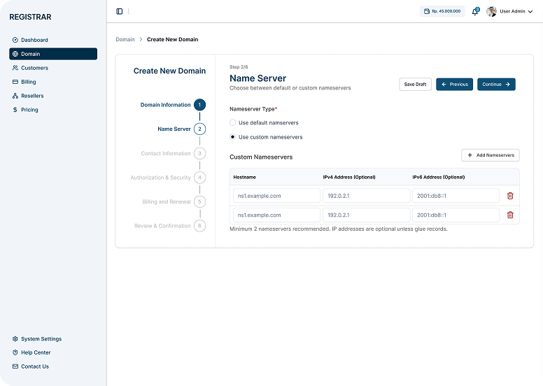 Domain Details